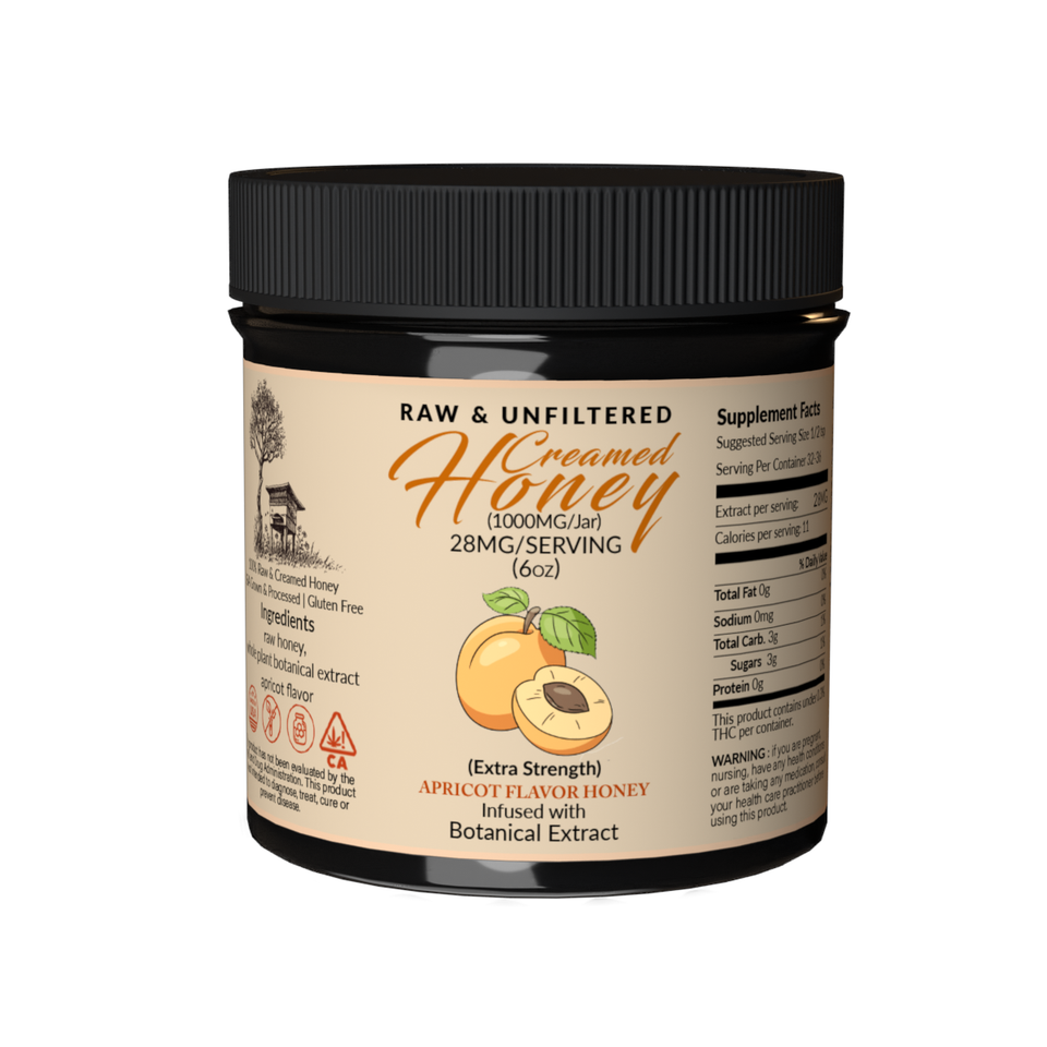 Apricot Flavor Honey Hemp Extract