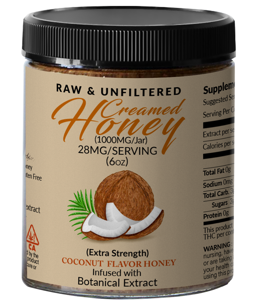 Coconut Flavor Honey Hemp Extract